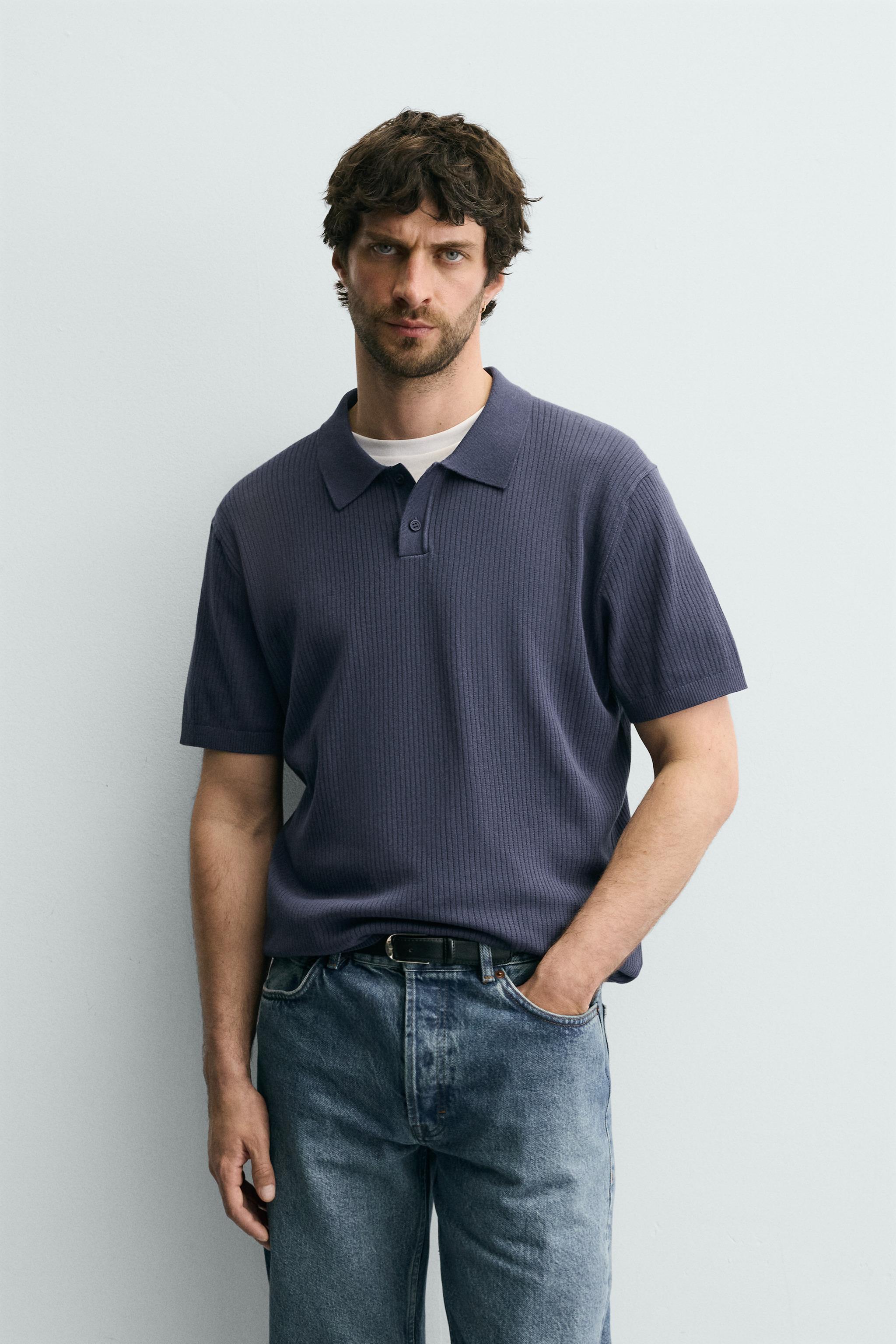 POLO EN MAILLE CANNELÉE